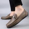 Модная Новая Повседневная Мужская Рабочая Обувь Мужские Лоферы из Натуральной Кожи Высокого Качества Ручной Работы Мужская Обувь для Ходьбы Мокасины Ходьба Мужские Балетки
