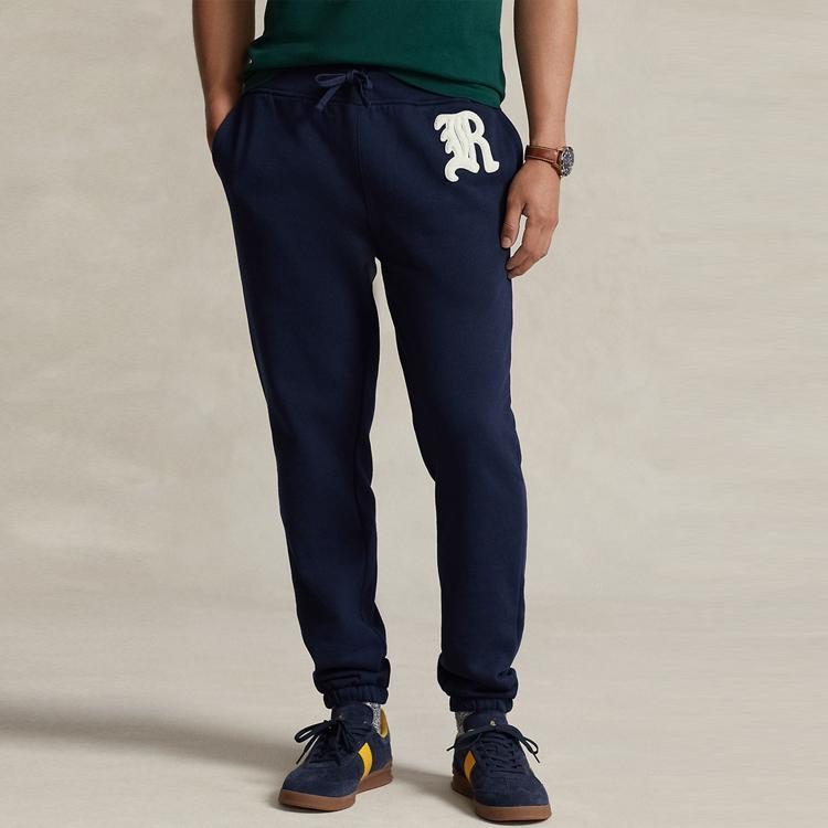 Polo Ralph Lauren Осень/Зима 23 Трикотажные спортивные штаны с принтом-буквами и кулиской Мужские брюки Темно-синий MNPOPNT1BQ20367-410