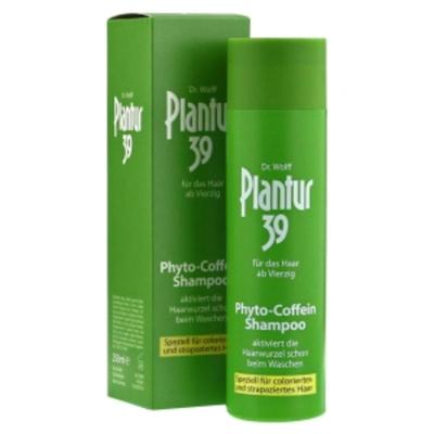Кофеиновый шампунь Plantur 39 (для женщин/поврежденные окрашиванием волосы) 250 мл - Зеленая коробка (желтый текст)
