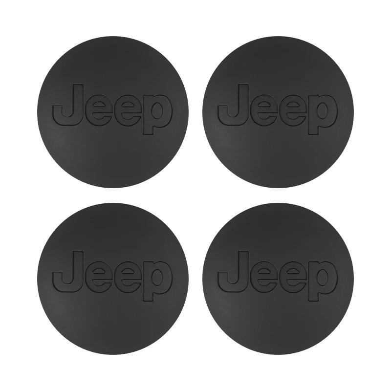 55/63mm Anti-Rust Hub Cap Cover for Jeep Renegade Wrangler JK JL Grand Cherokee Compass Patriot Liberty Wheel Center Protector PSLVW1