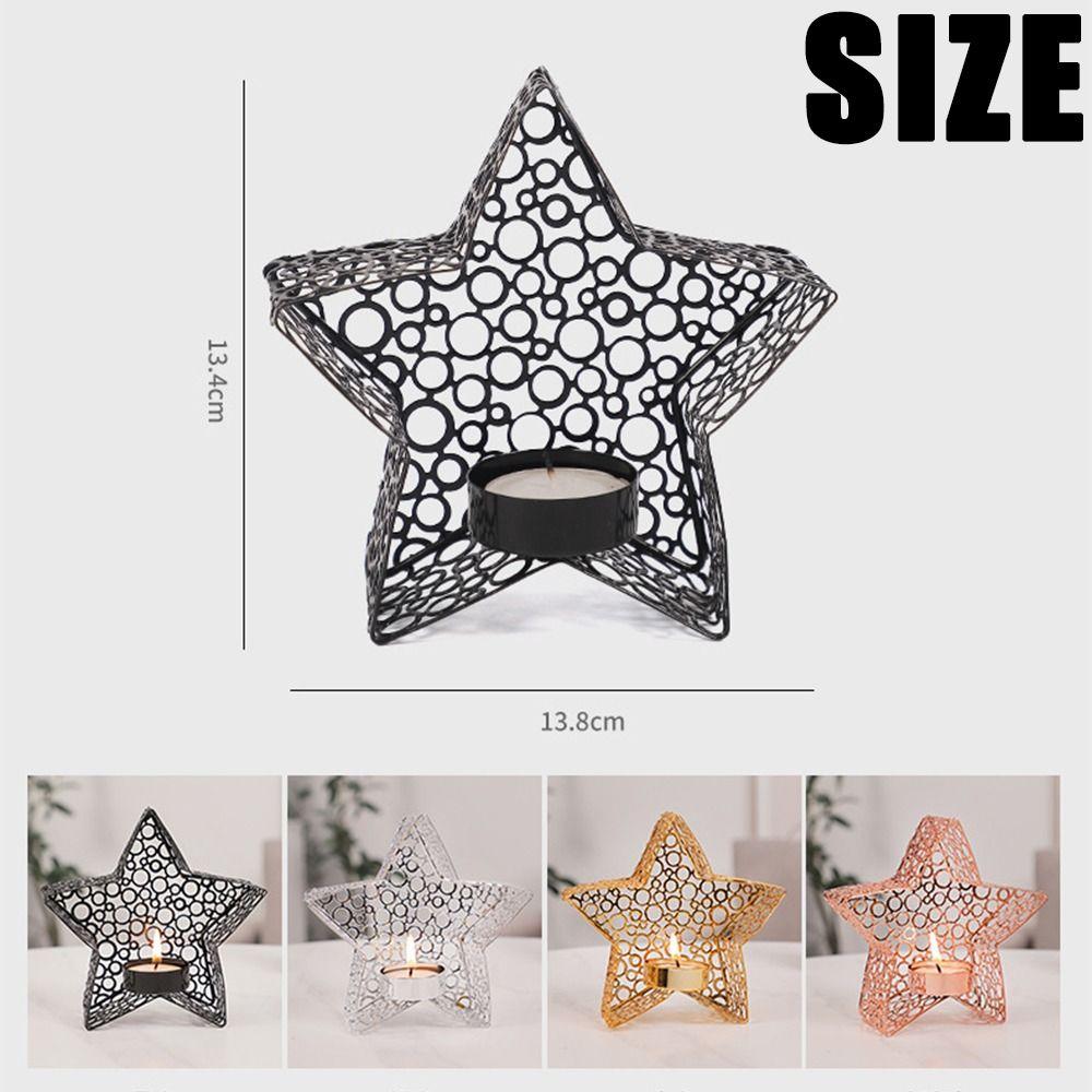 Middle Eastern Star Candle Holder Handhold Candle Stand Holders for Candlesticks  Desktop Ornament
