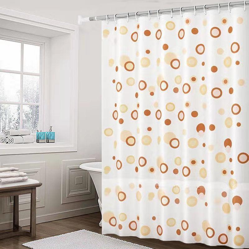 Bathroom Curtain, Waterproof Cloth, Shower Curtain, NonPunching Set, Bathroom Curtain, Door Curtain Hanging Curtain, Bath Partition Curtain Looks