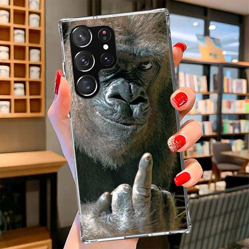 Monkey Memes Phone Case For Samsung Galaxy S26 S25 Edge S24 Ultra S23 S22 Plus S21 S20 FE Soft Fundas Shell Galaxy S25 S24 S23 S