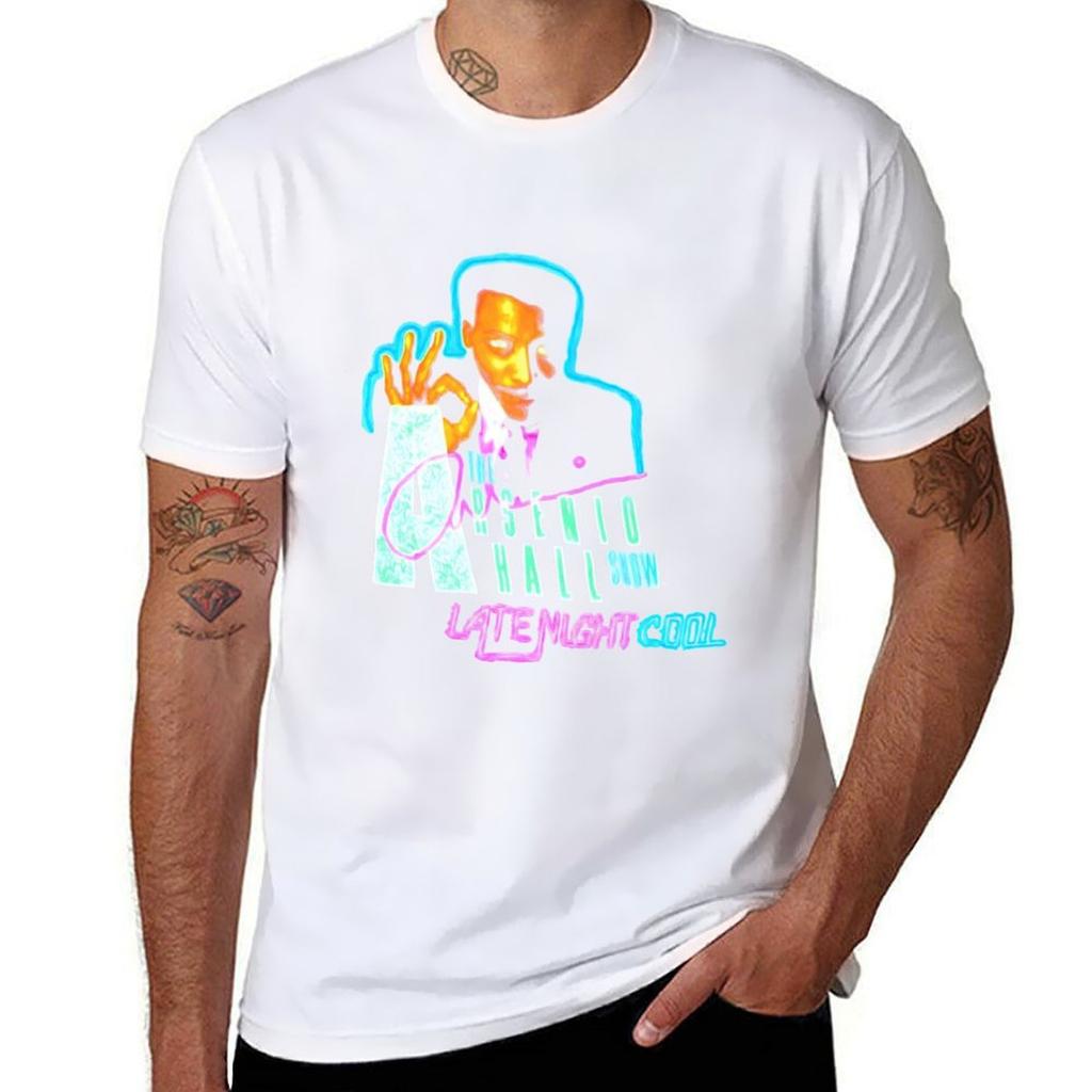 1990 The Arsenio Hall Show Rare Vintage Late Night Tshirt Outdoor Work Short Sleeve Top