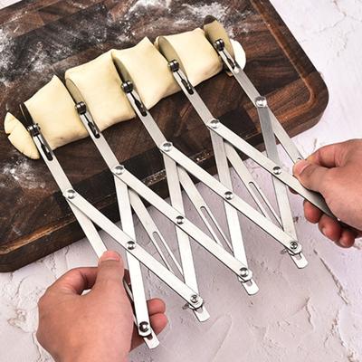 Многоколесный нож для пиццы, регулируемый ролик для теста с 3/5/7 лезвиями для нарезки одинаковых ломтиков, расширяемый нож для пиццы, разделитель для теста для печенья