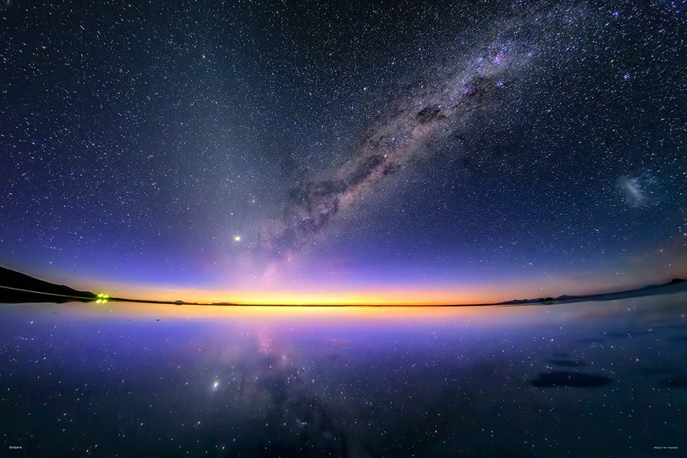 1000 Piece Jigsaw Puzzle KAGAYA The Milky Way At Dawn Reflected In the Mirror of the Sky De (Salar Uyuni) (50x75cm)