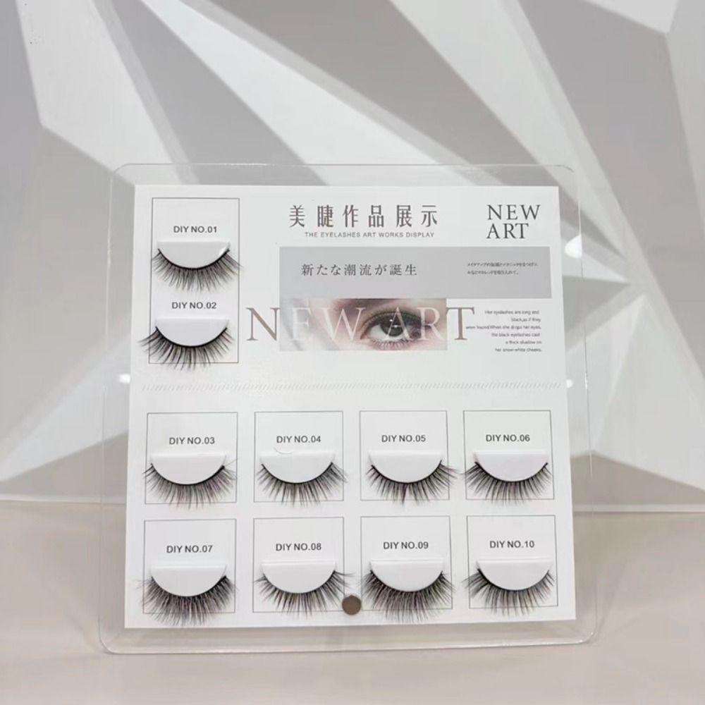 10/12/16/20 Grids Eyelash Display Board Detachable Eye Lash Plate Beauty Salon