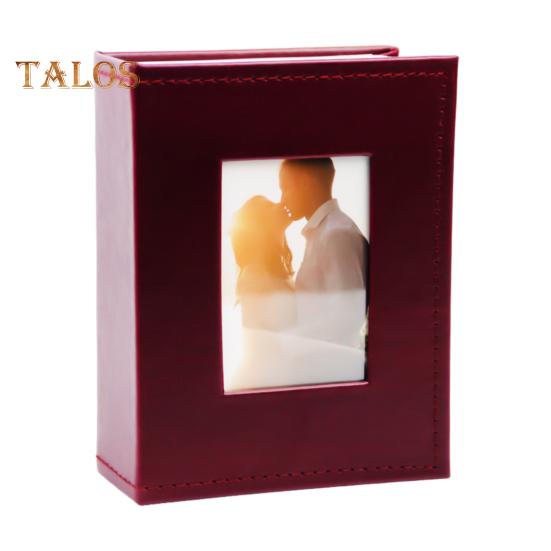 Slip-in Photo Album Faux Leather Cover 50 Pages 100 Pockets 4x6-Inch Wedding Travel Baby Shower Kids Family Anniversary Picture Collection Book