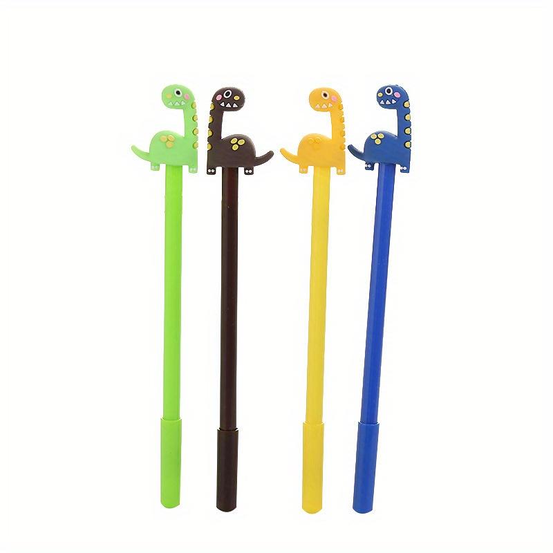 10pcs 0.5mm Creative Giraffe Gel Pen Cute Dinosaur Water Pen Cartoon Stationery Herbivorous Dragon Gel Pen