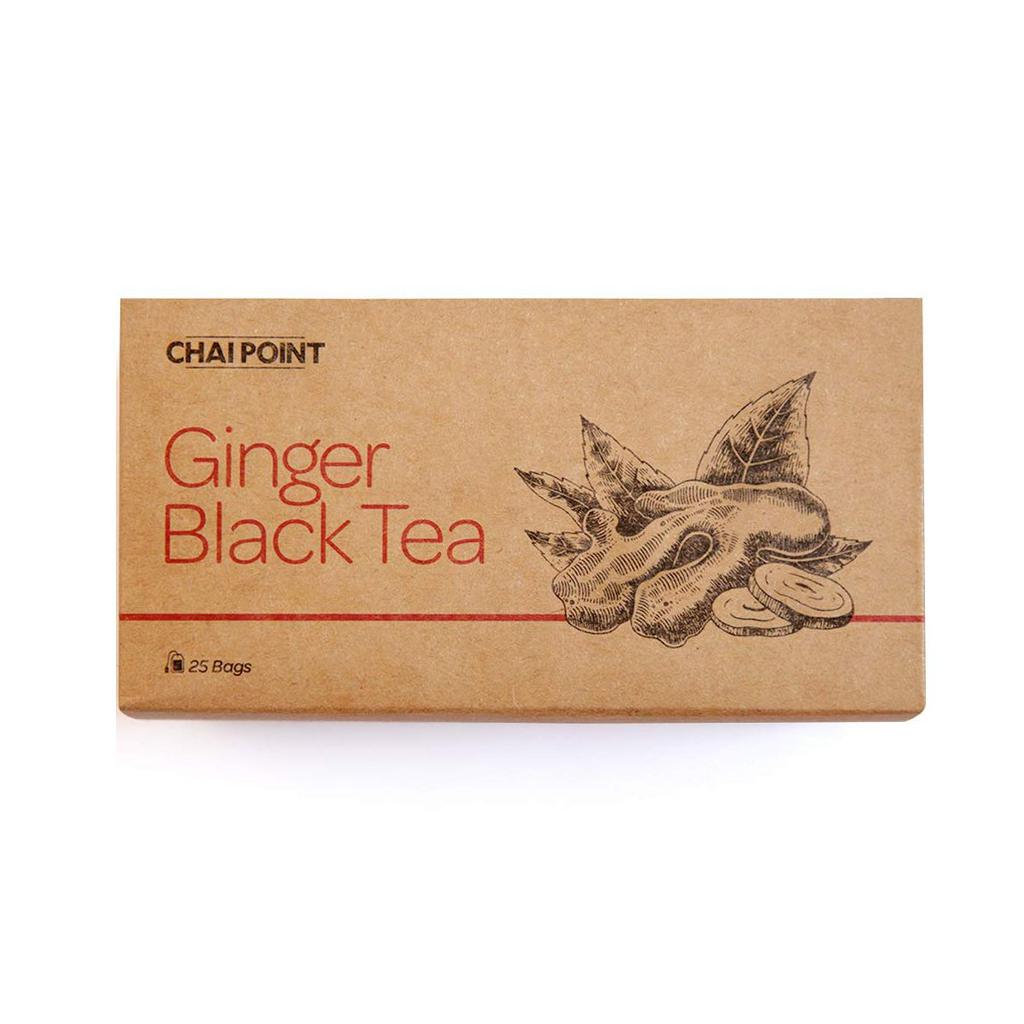 Black Tea with Ginger (25 Pak, 2 G), Ginger Black Tea, Chai Point