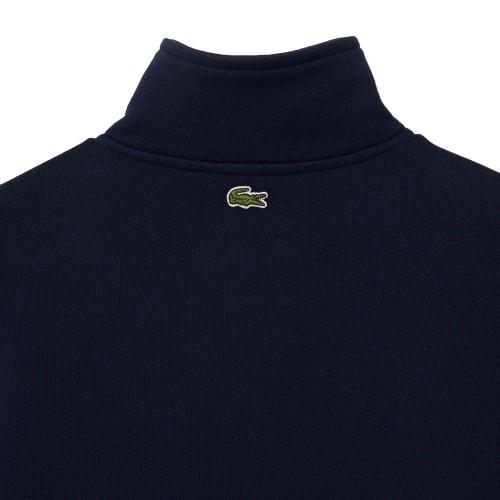Lacoste Женский/Дамский флисовый свитшот на молнии с высоким воротником