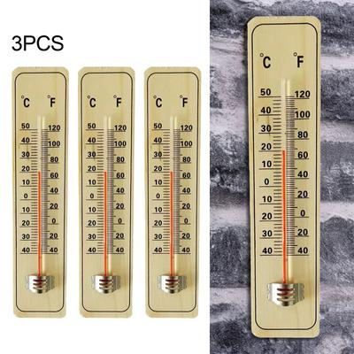Деревянный термометр деревянный -40 °C до 50 °C 21,5 X 4,8 X 0,8 см садовый термометр