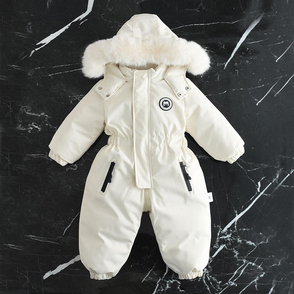 Зимний детский горнолыжный костюм, бархатный детский комбинезон, комбинезон для мальчиков, теплая детская одежда, водонепроницаемый комплект детской одежды 1-4 года