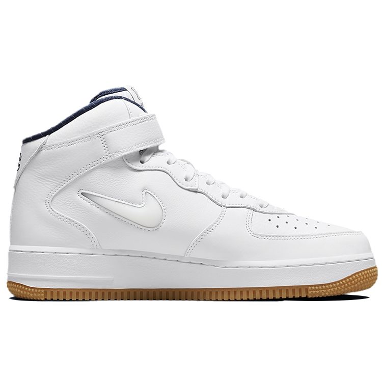 Nike Кроссовки унисекс Air Force 1 Mid Jewel QS NYC — Yankees White Midnight-Navy Gum-Yellow DH5622-100
