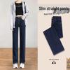 Women's High-Waisted Straight-Leg Jeans 2025: Slimming, Small-Size, Popular Style for Spring & Autumn (Narrow & Wide-Leg Options)