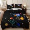 Galaxy Planet Duvet Cover Set High Definition Print Home Dorm Room Bedding 1 Duvet Cover + 2 Pillowcases