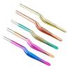 1Pc 14cm Stainless Steel Tweezer Plating Chef Food Tweezer BBQ Clip Barbecue Tongs Serving Presentation Kitchen Tools