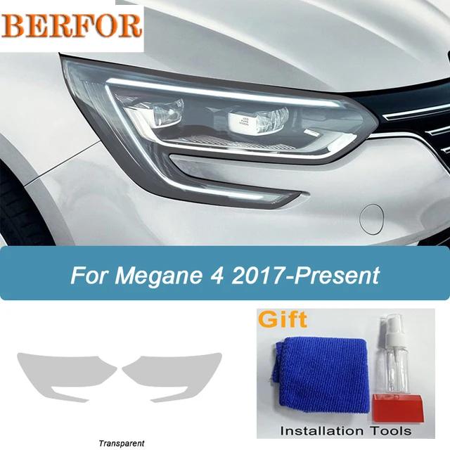 Для Renault Megane 4 2017-Настоящее время Автомобильная Защитная Пленка для Фары Задымленный Черный Оттенок Обертка Винил Прозрачная TPU Наклейка