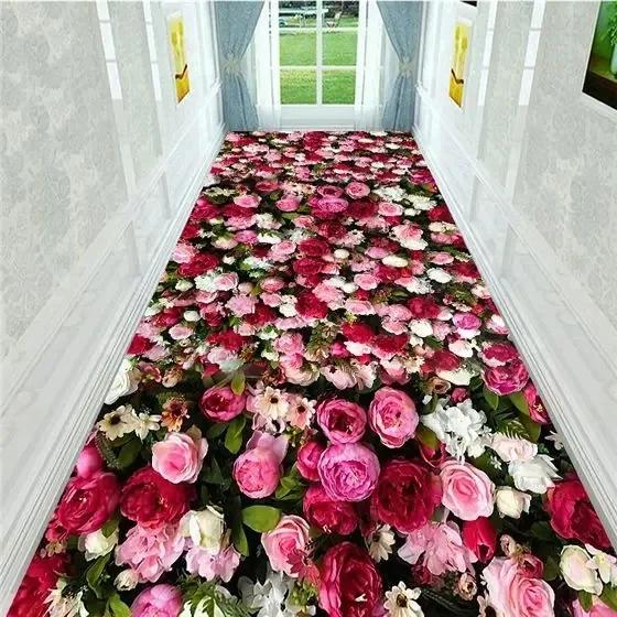 3D Runners Corridor Carpets for Hallway Living Room Decoration Home Hotel Lobby Long Carpet Entrance Door Mat Stairs Area Rug