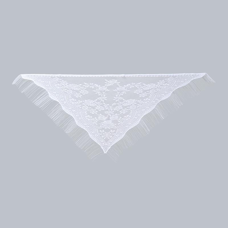 Однотонный кружевной треугольный шарф Женская шаль для вечерних платьев Ажурная сетчатая свадебная шаль для невесты и подружек невесты Свадебная вечеринка Шаль Женские накидки и шали