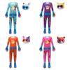 Cute And Comfortable Superkitties Children's Jumpsuit Cartoon Design Soft Milk Silk Fabric Multiple Colors 100cm-150cm/43.3-59.05in