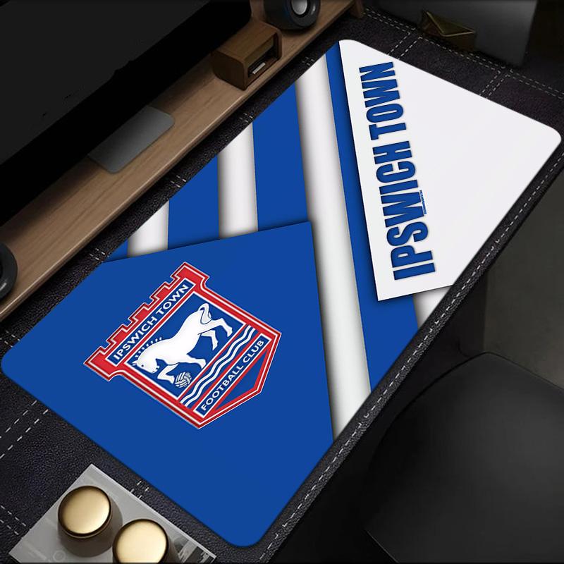 Ipswich Town Football Club Crest mouse pad, rubber base, esports desk mat, mouse pad for gamers and office use, gaming desk , easy to clean mat