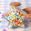 Сделай сам Звезды Бутылка Желаний Стеклянная Бутылка с Блестящими Светодиодными Гирляндами Счастливая Звезда Полоски для Оригами Декоративные Радужные Цвета