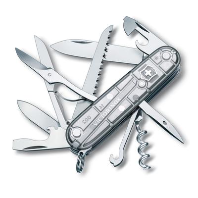 Huntsman Silvertech Швейцарский армейский инструмент для экстренной готовности с ножницами и компактным ножом, оснащенным 10 инструментами,