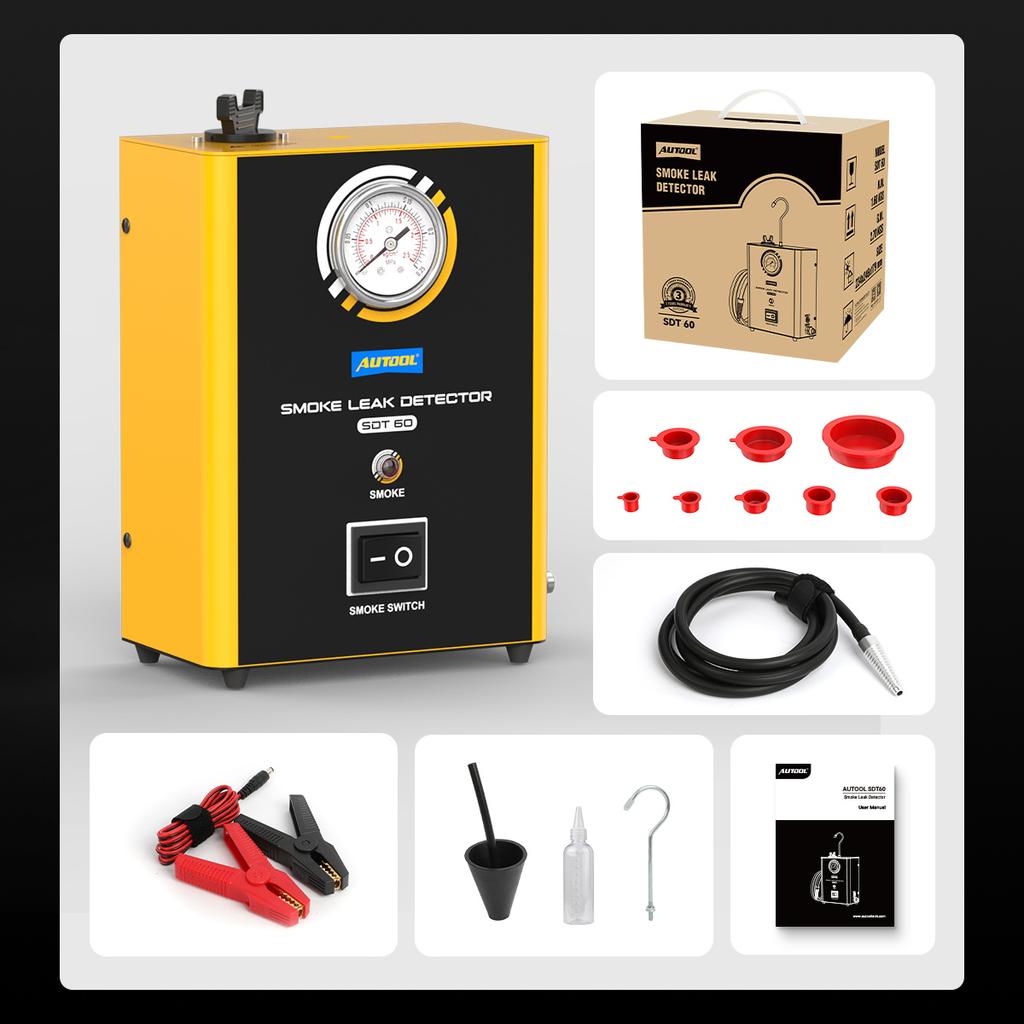 AUTOOL SDT60 Automotive Smoke Leak Detector EVAP For Car Motorcycle Pipeline Leakage Detector Diagnostic Smog Leakage Analyzer*