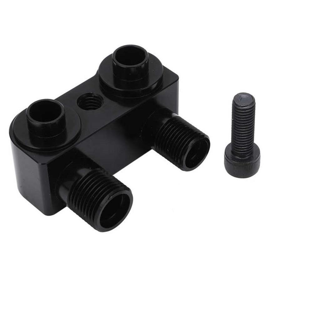 CNC Black A/C Compressor Fitting For LSX LS1 Swap AC Lines Compressor Adapter
