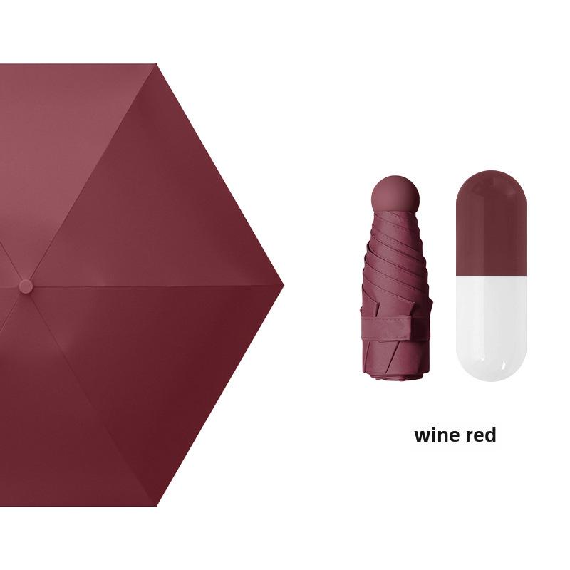 Компактный женский зонт с золотым тиснением: Защита от ультрафиолета, портативный складной, для солнца и дождя