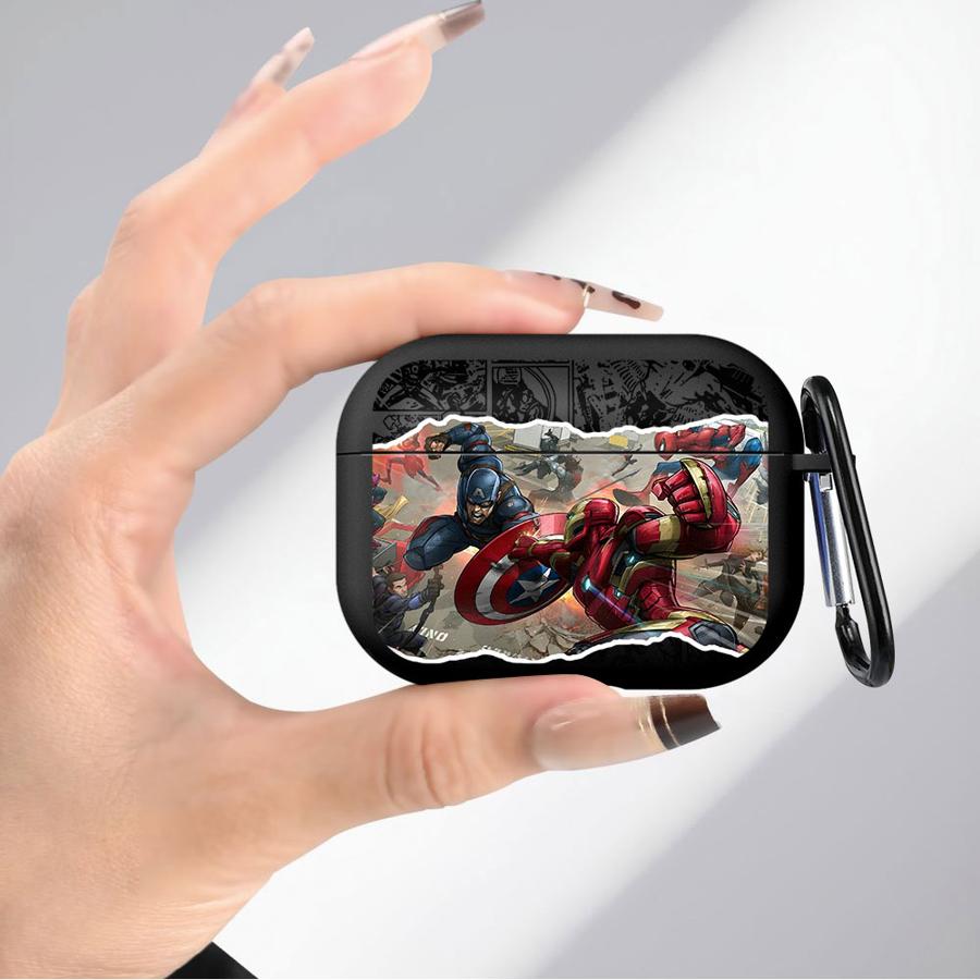 Marvel Comics Капитан Америка Мягкие Чехлы для Наушников Чехол для Airpods 3 Pro2 Pro 4 1 Pro3 2