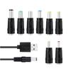 Разъем DC Кабель USB - DC 8 сменных наконечников 5V Зарядный шнур Электронные устройства