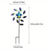 Sunbird Windmill Light Metal Art Outdoor Garden Fence Rotating Waterproof, Suitable for Weddings and Outdoor Decoration, Garden Fence Decoration