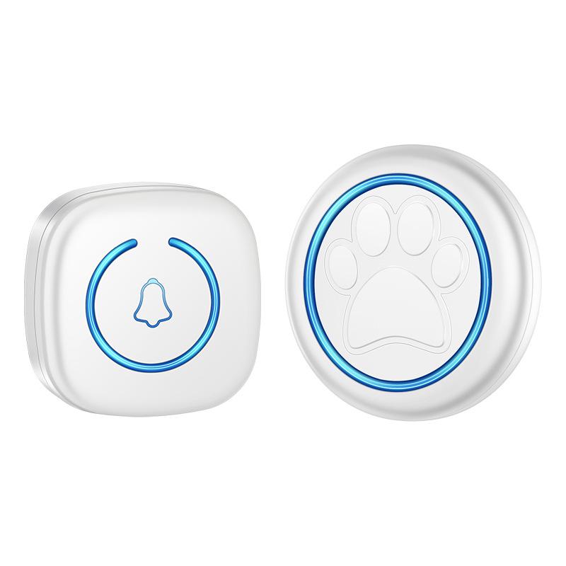 Умный водонепроницаемый беспроводной дверной звонок для собаки: Сенсорный звонок с 1 приемником и 1 передатчиком для дрессировки питомцев
