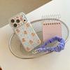 Korean Style Cute Blue Bow Bear Case for iPhone 17/16 Pro Max/15/14