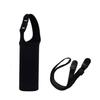 Audiophile Water Bottle Cover Case, Shoulder Strap, for Kids and Adults, 500ml/600ml Capacity, Insulates, Keeps Cold or Hot, Unisex (Black). Includes
