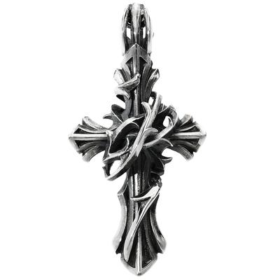 Специальные характеристики Подвеска Bramble Cross Top No Chain Silver 925 Cross Thorn [M's Collection] Мужская