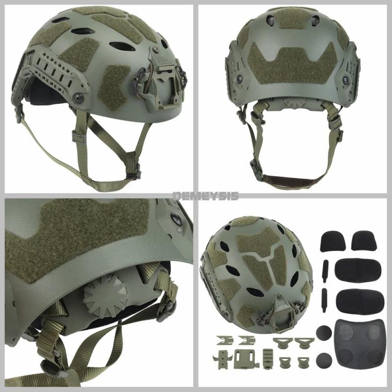 Tactical Fast Helmet Airsoft CS Game Helmets Outdoor Sports Hunting Shooting Paintball Head Protective Gear