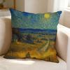 Van Goghs Paintings  Square DoubleSided printed Pillow Case Bedroom Bedside Pillow Sofa Cushion Cover