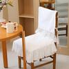 White Chair Back Cover Household Chair Backrest Cover Simple Chair Covers  Wedding Decoration
