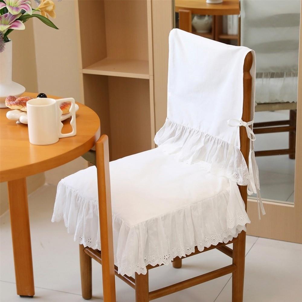 White Chair Back Cover Household Chair Backrest Cover Simple Chair Covers Wedding Decoration