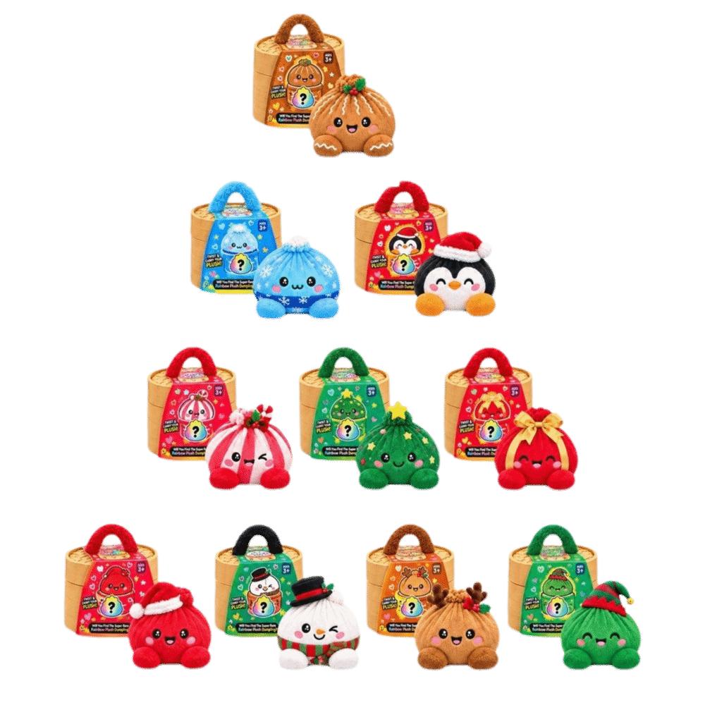 Fidget Giant Christmas Dumpling Pillow Stress Relief Squeeze Dumpling Toy Kids&Adults Gift