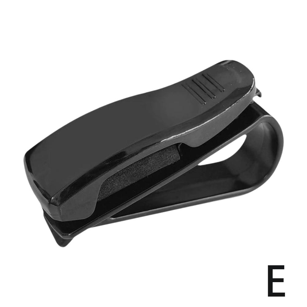 Автомобильный зажим для очков под карбон, держатель для солнцезащитных очков на козырек, регулируемый на 180 градусов, универсальный фиксатор для карт и билетов