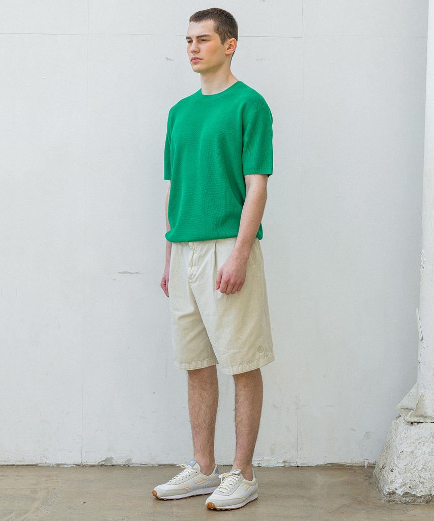 AGENT PEEK Agp Cool Round Half Knit Green
