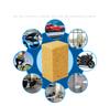 2PcsLarge Car Washing Sponge Car Cleaning Tyre Tool Cycle Wash Sponge Block Car Cleaning Supplies Honeycomb Sponge Brush Dusting