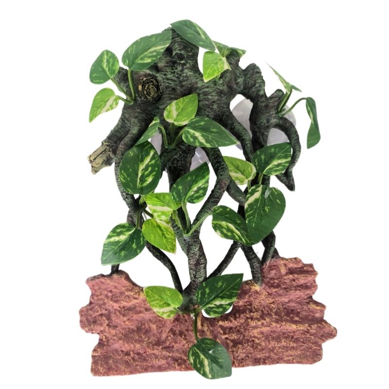 Reptiles Corner Branch Resin Climbing Branch for Terrarium Simulate Plant Fishtanks Vibrant-Aquatic Decors for Amphibian