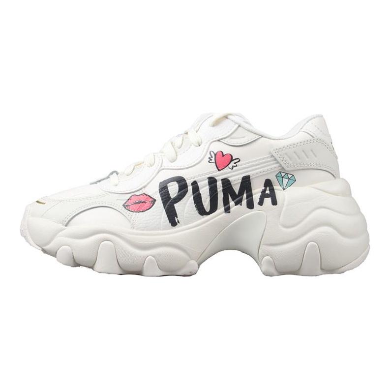Pulsar Wedge Puma Logo - Glamour Женские кроссовки Cream Whisper-White Sun-Kissed-Coral 392709-01