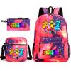 Rhythm Box Peripheral Elementary School Bag Starry Sky Backpack Three-piece Set