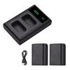 Andoer NP-FW50 USB Intelligent Charger & Battery Kit 1PCS Dual Channels Camera Battery Charger +